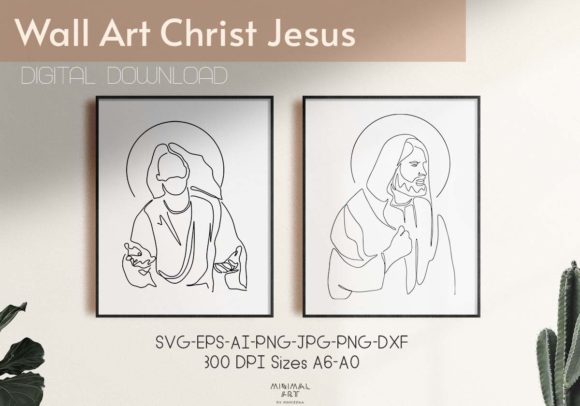 Christ Jesus SVG Art: Graphics & Illustrations