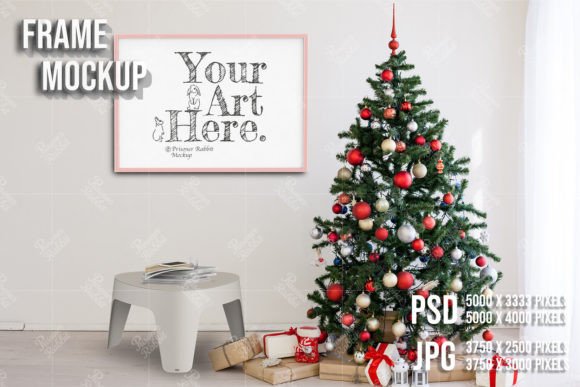 Christmas Kids Wall Frame PSD: Graphics for Christmas Amp