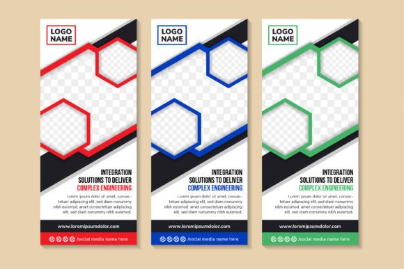 Complex Engineering Vertical Banner: Graphics & Print Templates