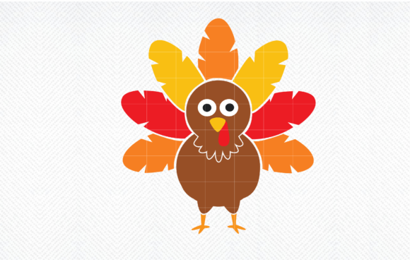 Cute Thanksgiving Turkey Kids SVG for Crafts & Graphics
