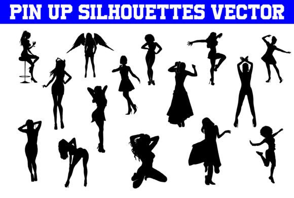Pin Up Silhouettes: Retro Graphics for Crafts