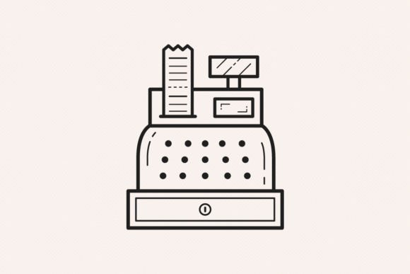 Revenue Cash Register Icon: Essential Graphics & Icons