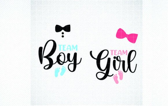 Team Boy Team Girl SVG: Graphics for Crafts & Brands