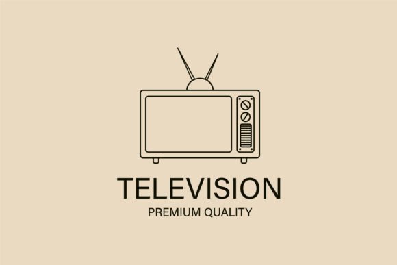 Television Line Art Logo Icon and Symbol Review: Graphics for Logos