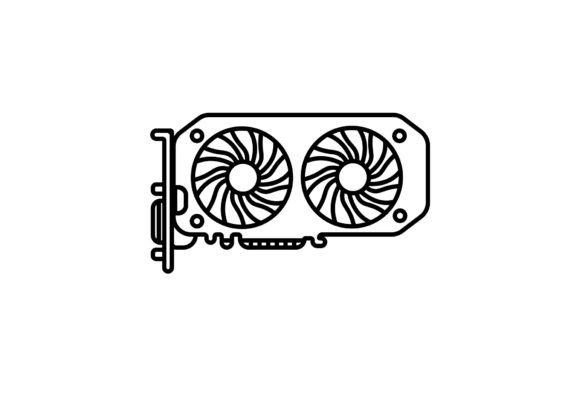 Video Card Outline Icon SVG: Essential Graphics and Icons